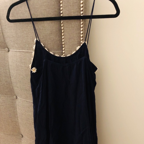 Daisy rim navy blue dress - Picture 3 of 4